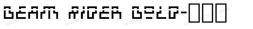 Beam Rider Bold字体转换
